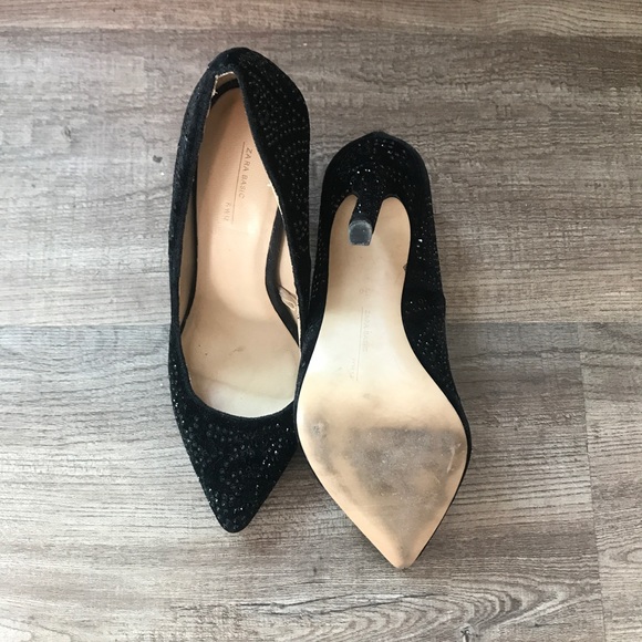 ZARA DAZZLING BLACK HEELS - Picture 7 of 8